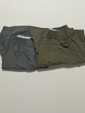 Lot of 2 AFTCO Fishing Shorts Nylon Outdoor Cargo Elastic Waist Men's size 44